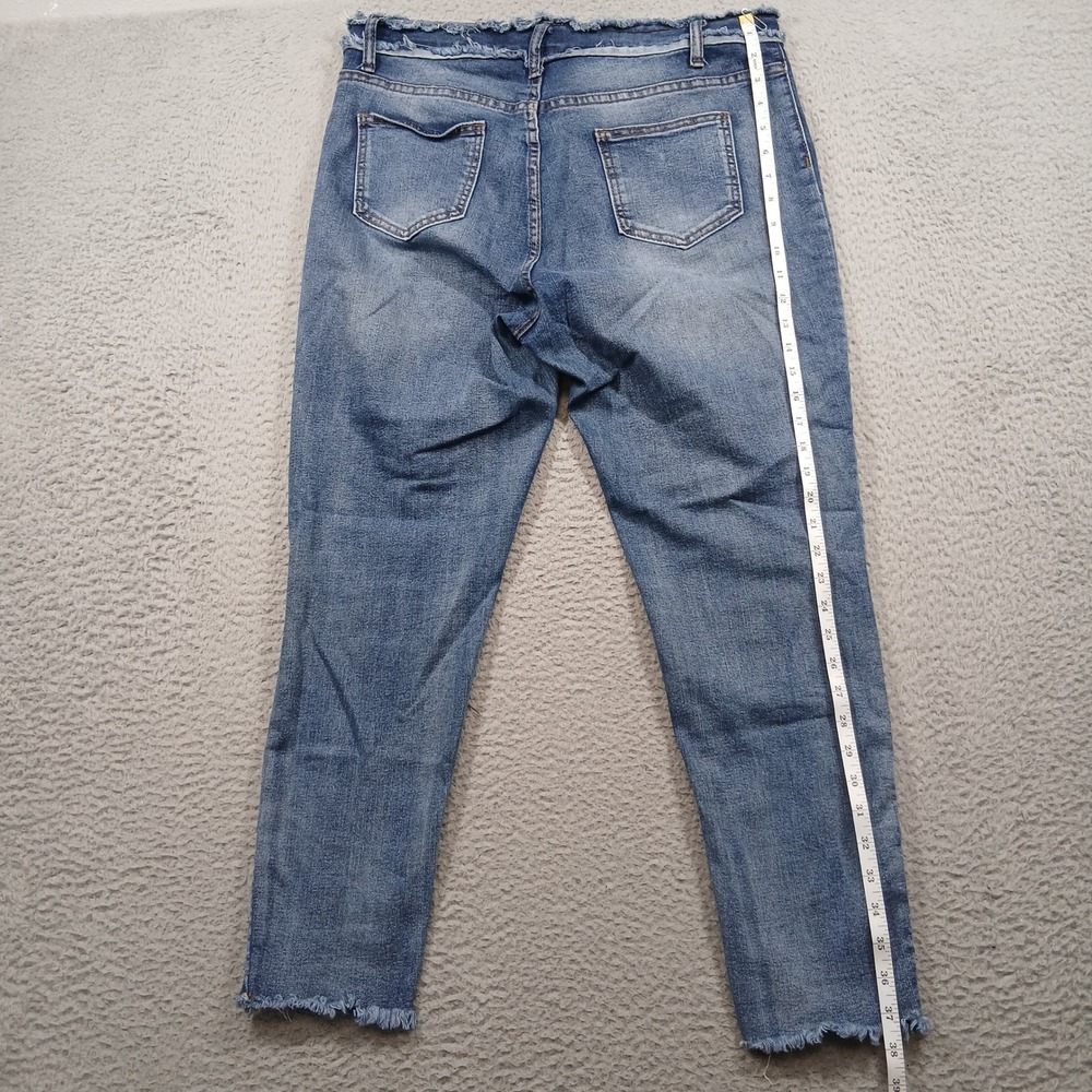 Thrill Jeans Patchwork Distressed Straight Leg Wo… - image 11